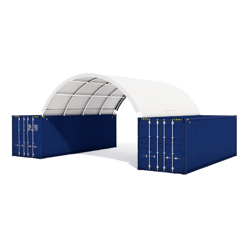20' Container Canopy, Fabric Overhead Shelter | Welding Not Required