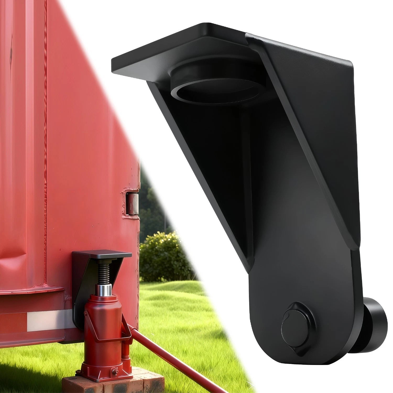 Heavy-Duty Shipping Container Jack Lug Leveling Attachment – Steel Container Lifting & Leveling Tool for Conex Boxes and Container Homes