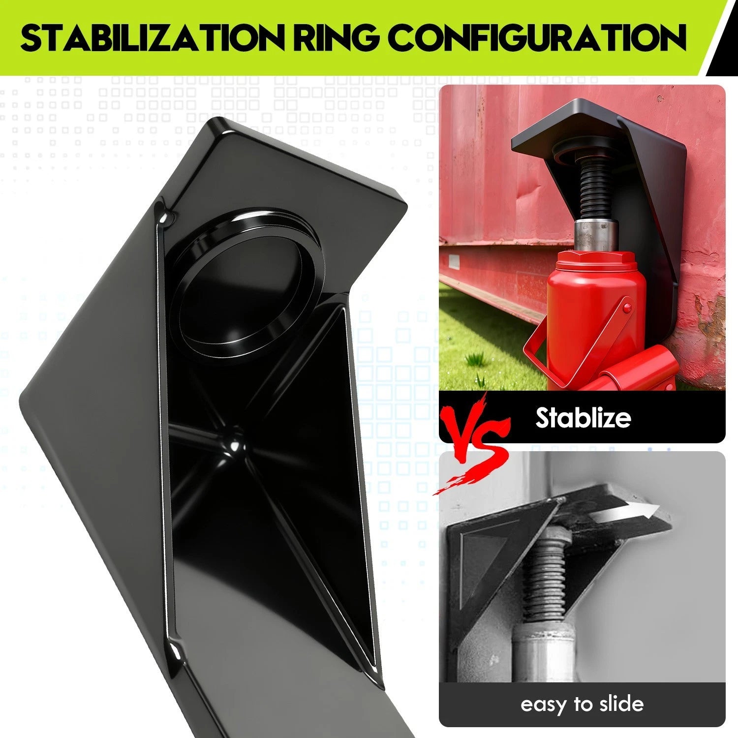 Heavy-Duty Shipping Container Jack Lug Leveling Attachment – Steel Container Lifting & Leveling Tool for Conex Boxes and Container Homes