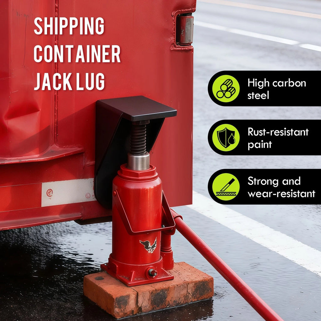 Heavy-Duty Shipping Container Jack Lug Leveling Attachment – Steel Container Lifting & Leveling Tool for Conex Boxes and Container Homes