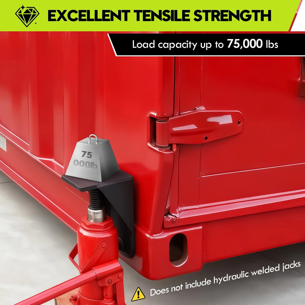 Heavy-Duty Shipping Container Jack Lug Leveling Attachment – Steel Container Lifting & Leveling Tool for Conex Boxes and Container Homes