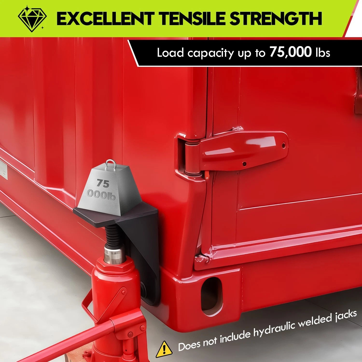 Heavy-Duty Shipping Container Jack Lug Leveling Attachment – Steel Container Lifting & Leveling Tool for Conex Boxes and Container Homes